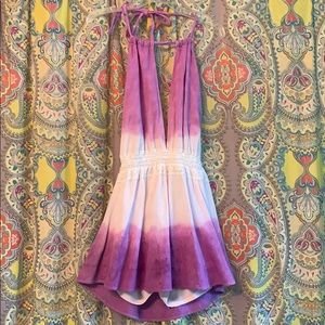 Tie dye lined romper!!